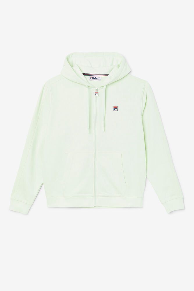 Fila Hoodie Mens Turquoise Joey Full Zip - Ireland 49512-PTNJ